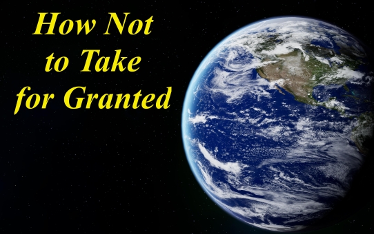 "How Not to Take for Granted"
